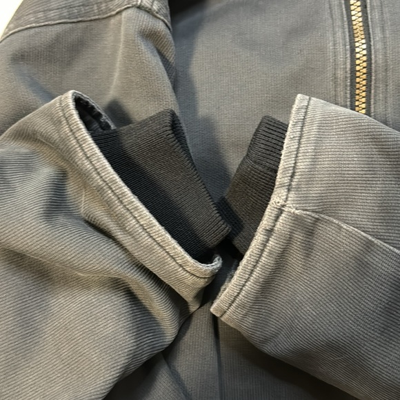 Columbia men’s fleece lined charcoal canvas jacket L - Picture 11 of 14